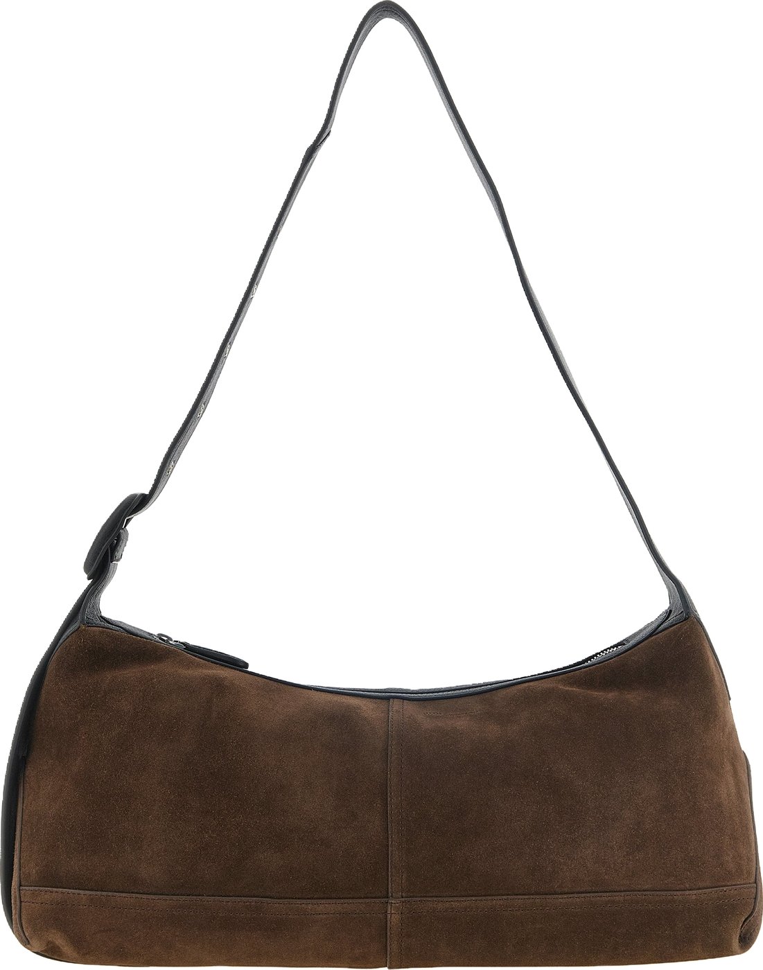 Ami Paris Brown Cowhide Crossbody Bag