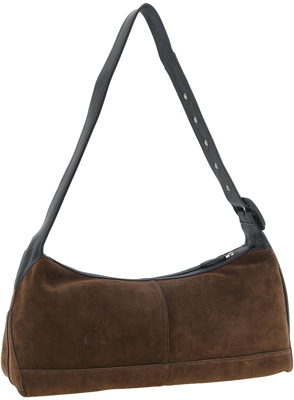 Ami Paris Brown Cowhide Crossbody Bag