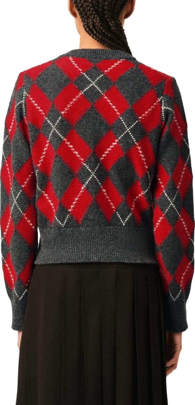 Sweaters Carbon Grey/Ruby Red