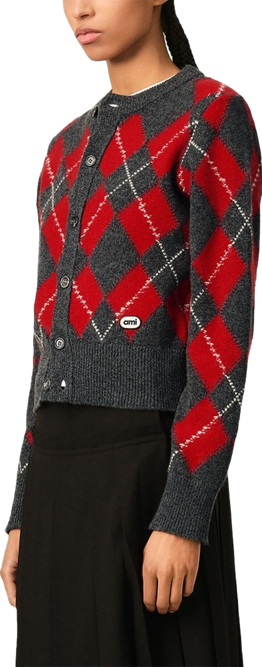 Sweaters Carbon Grey/Ruby Red