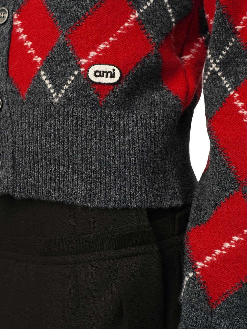 Sweaters Carbon Grey/Ruby Red