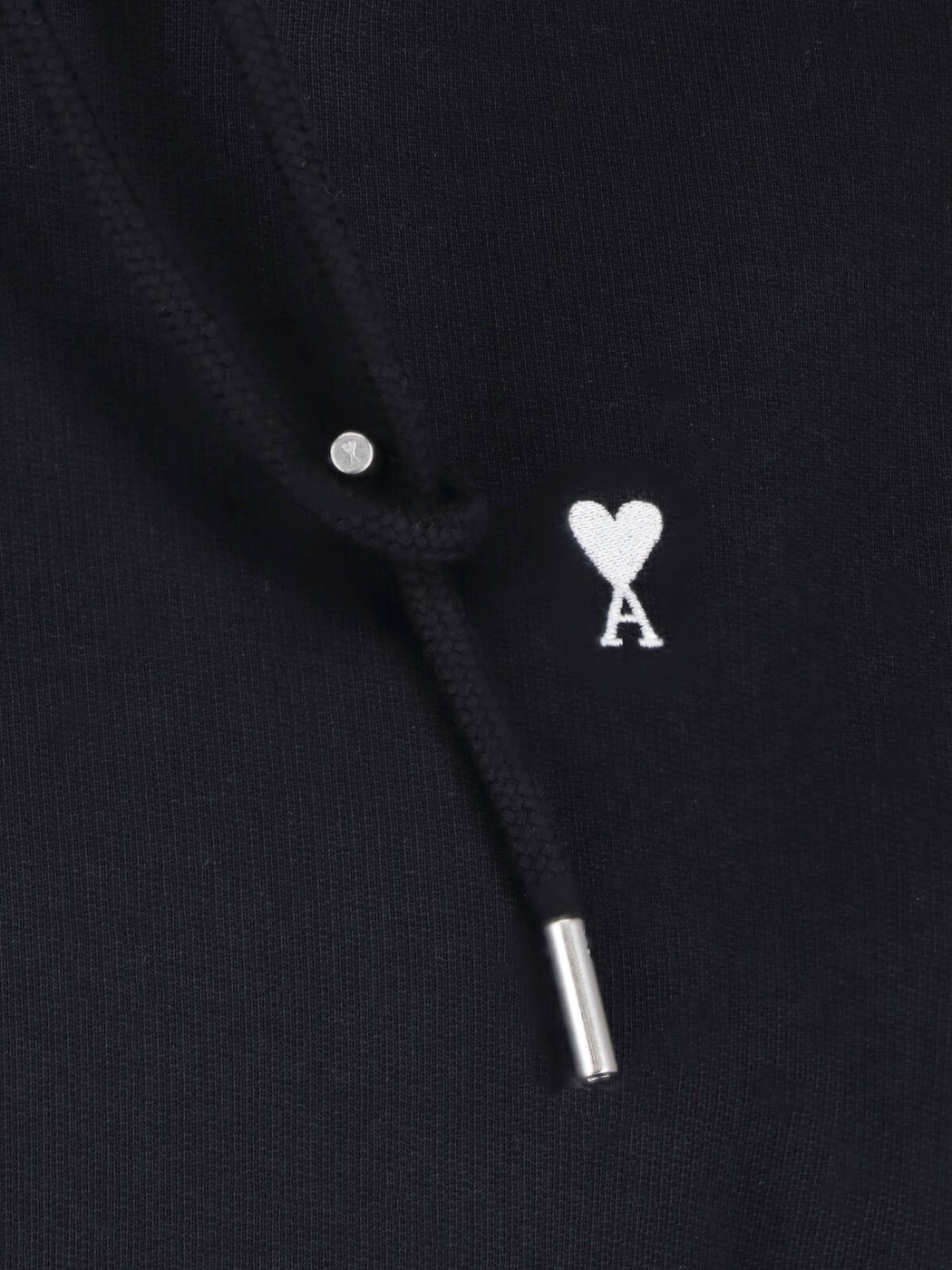 Black Ami de Coeur Cropped Hoodie