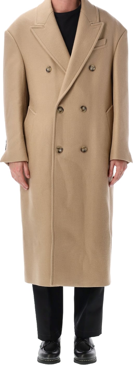 Doublebreast Over Coat Beige