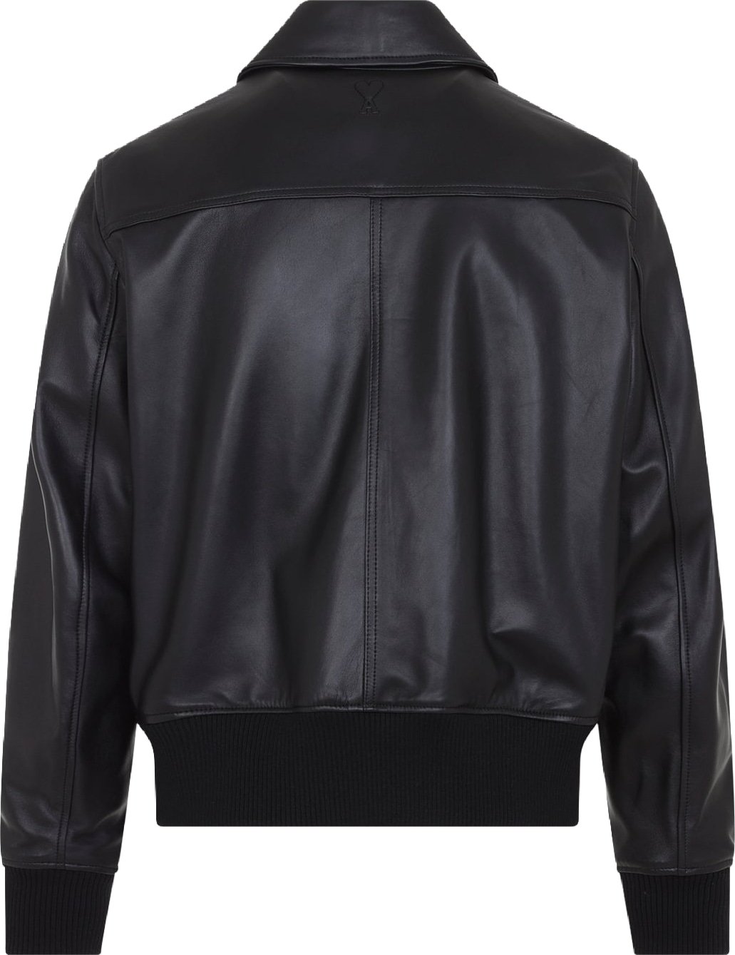 Ami Paris Zipped Leather Jacket