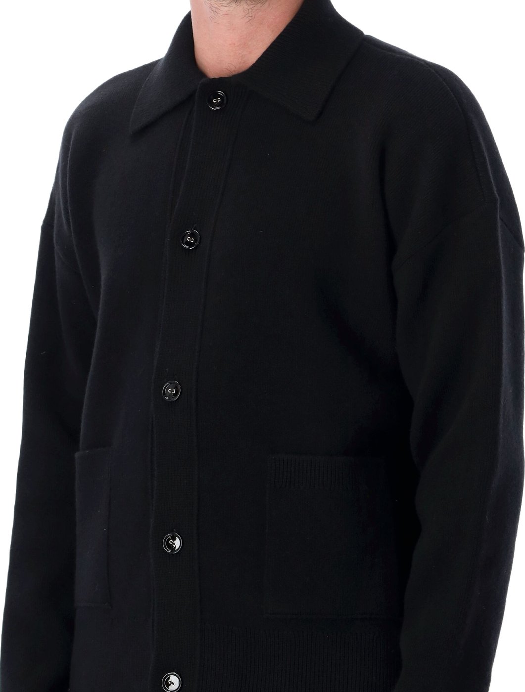 Collar Cardigan Nero