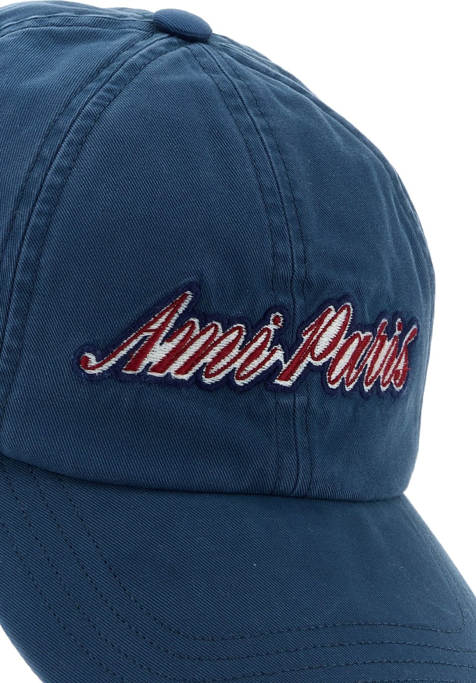Ami Paris Blue cotton baseball cap