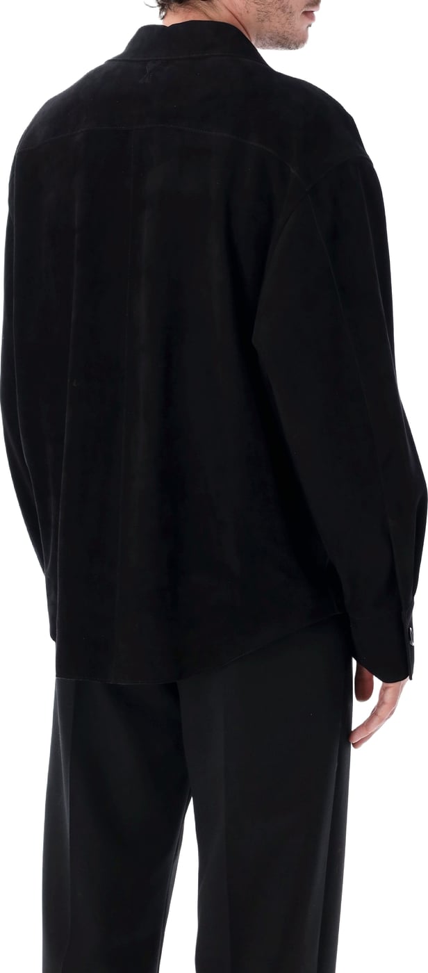 Overshirt Suede Nero