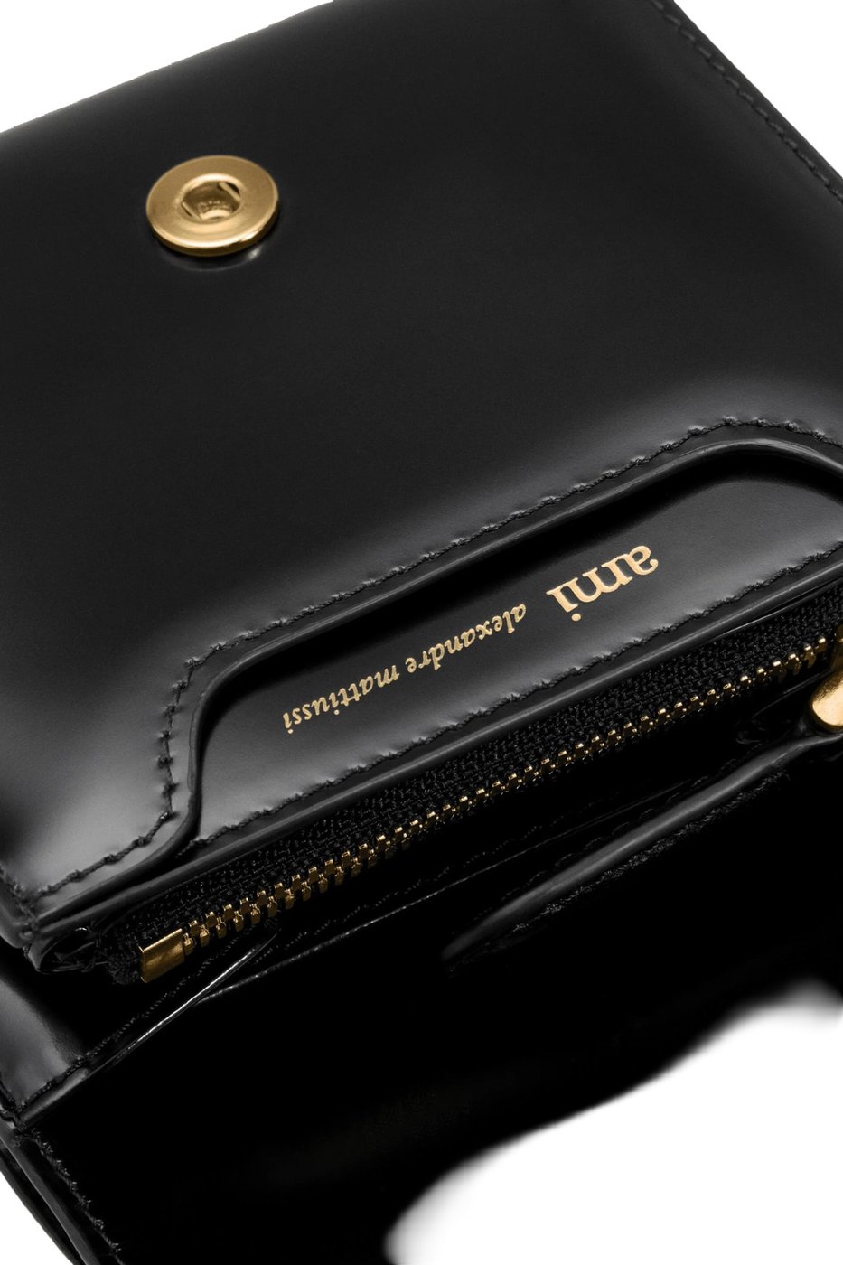 Ami Paris Compact Wallet Women's Black