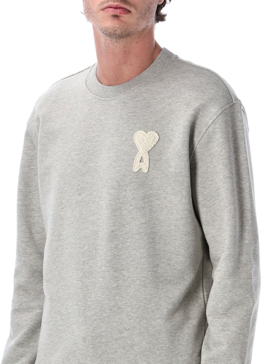 Crochet Adc Crewneck Grigio