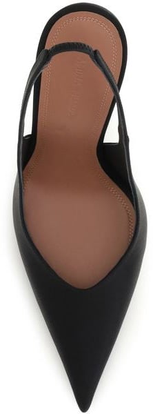 Black Anok 105 Silk Pointed Stiletto Pumps