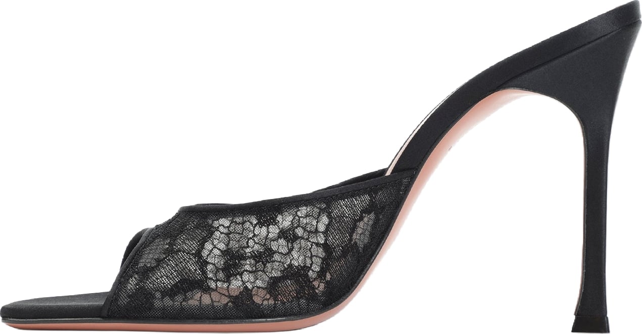 Amina Muaddi Alexa Lace Slipper