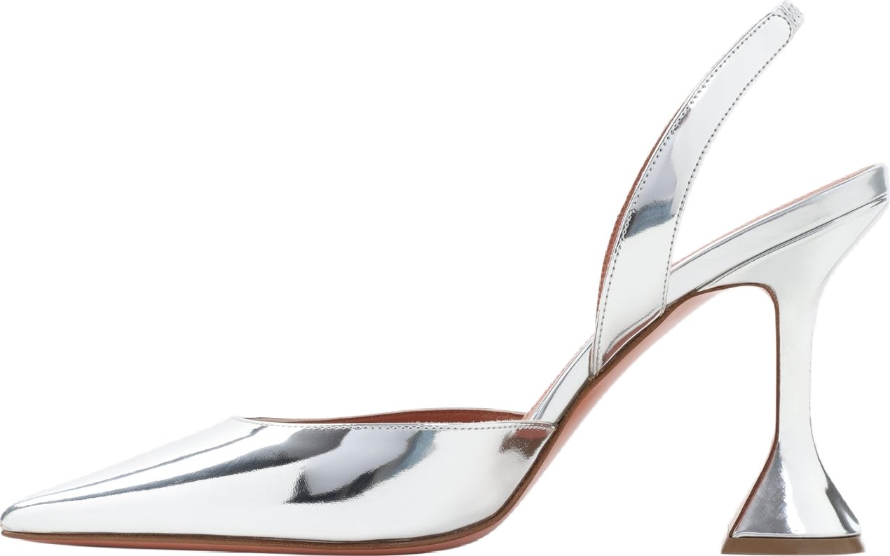 Amina Muaddi Holli Mirror 95 Slingback