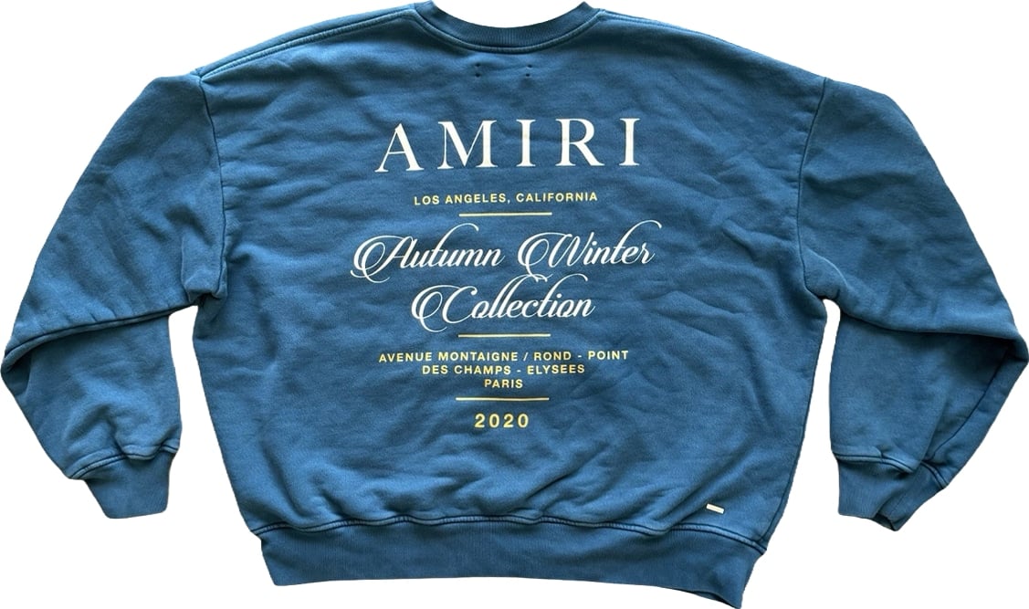 Amiri Runway Herfst/Winter 2020 Parijs Show Exclusieve Sweatshirt - Maat M (ARCHIEF)