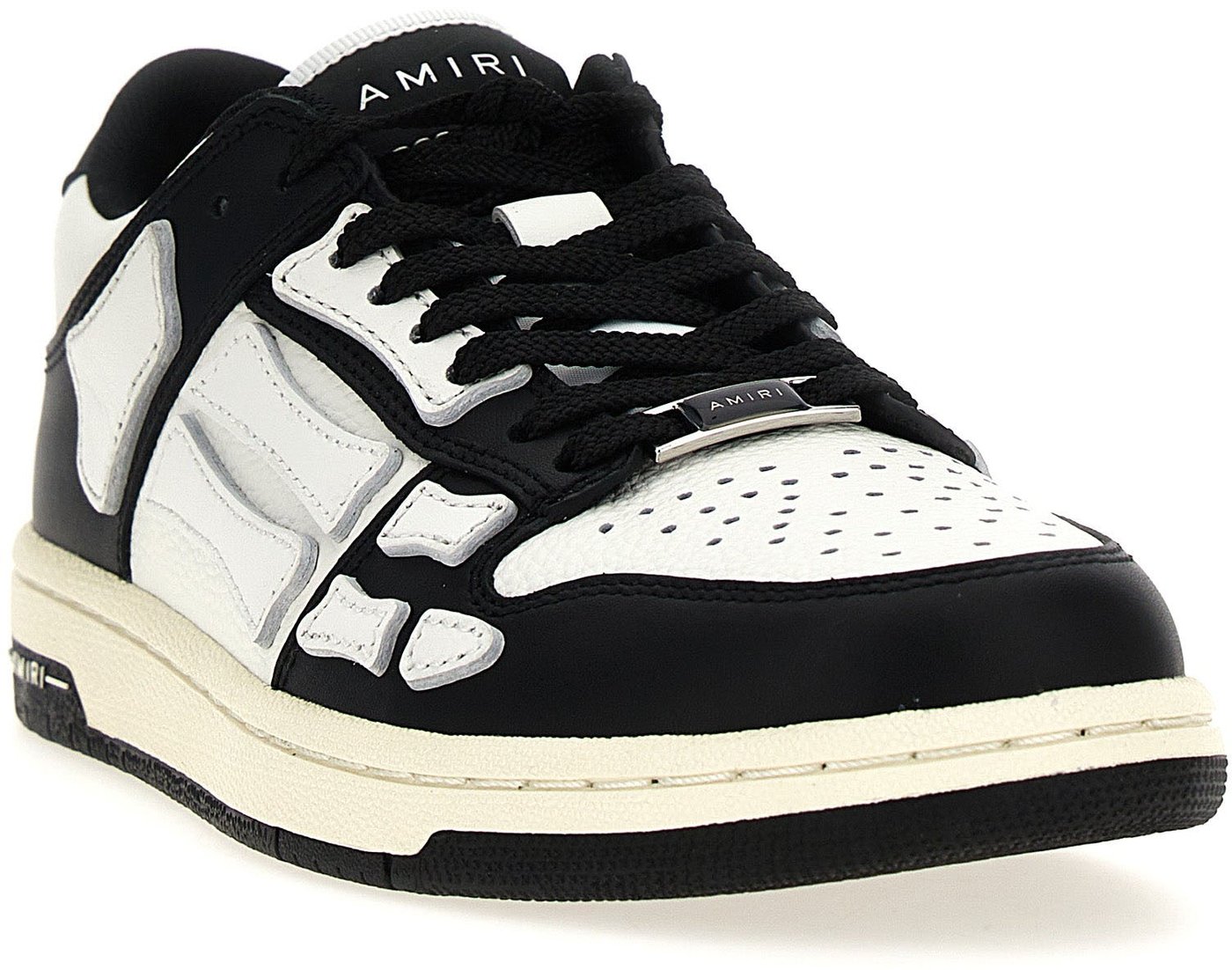 Amiri Bicolor Leather Low Top Sneakers