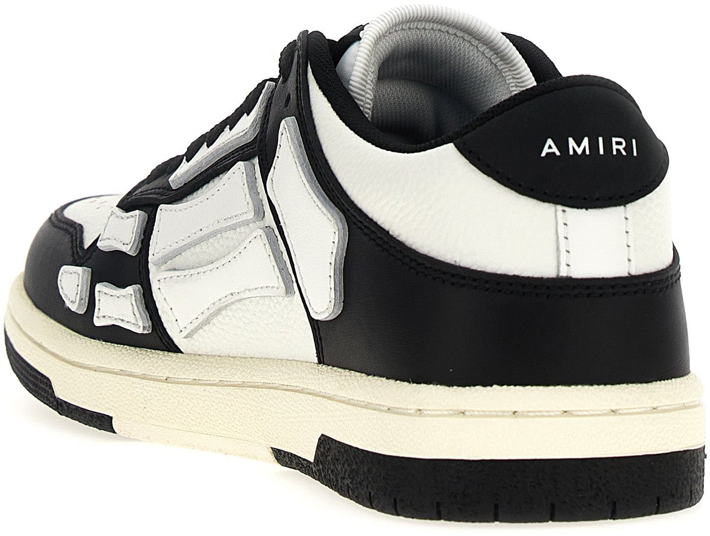 Amiri Bicolor Leather Low Top Sneakers
