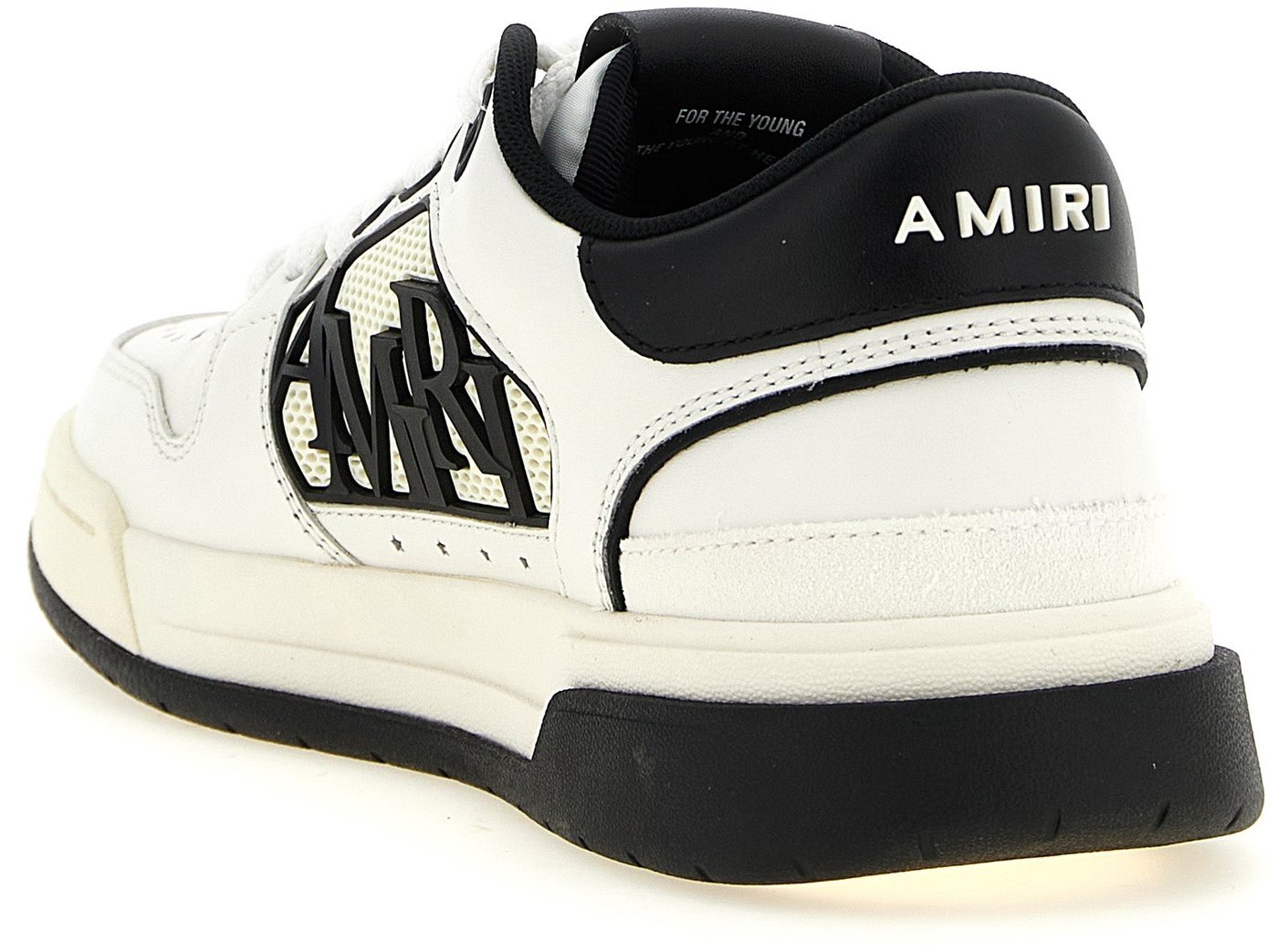 Amiri Bicolor Calfskin Athletic Sneakers