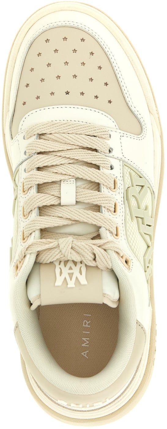Amiri White Calfskin Low Top Sneakers