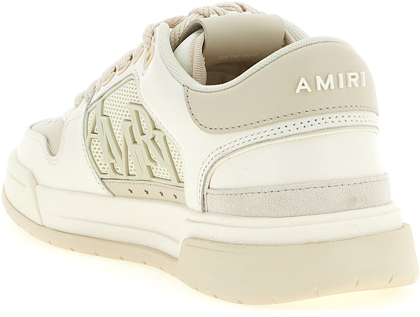 Amiri White Calfskin Low Top Sneakers