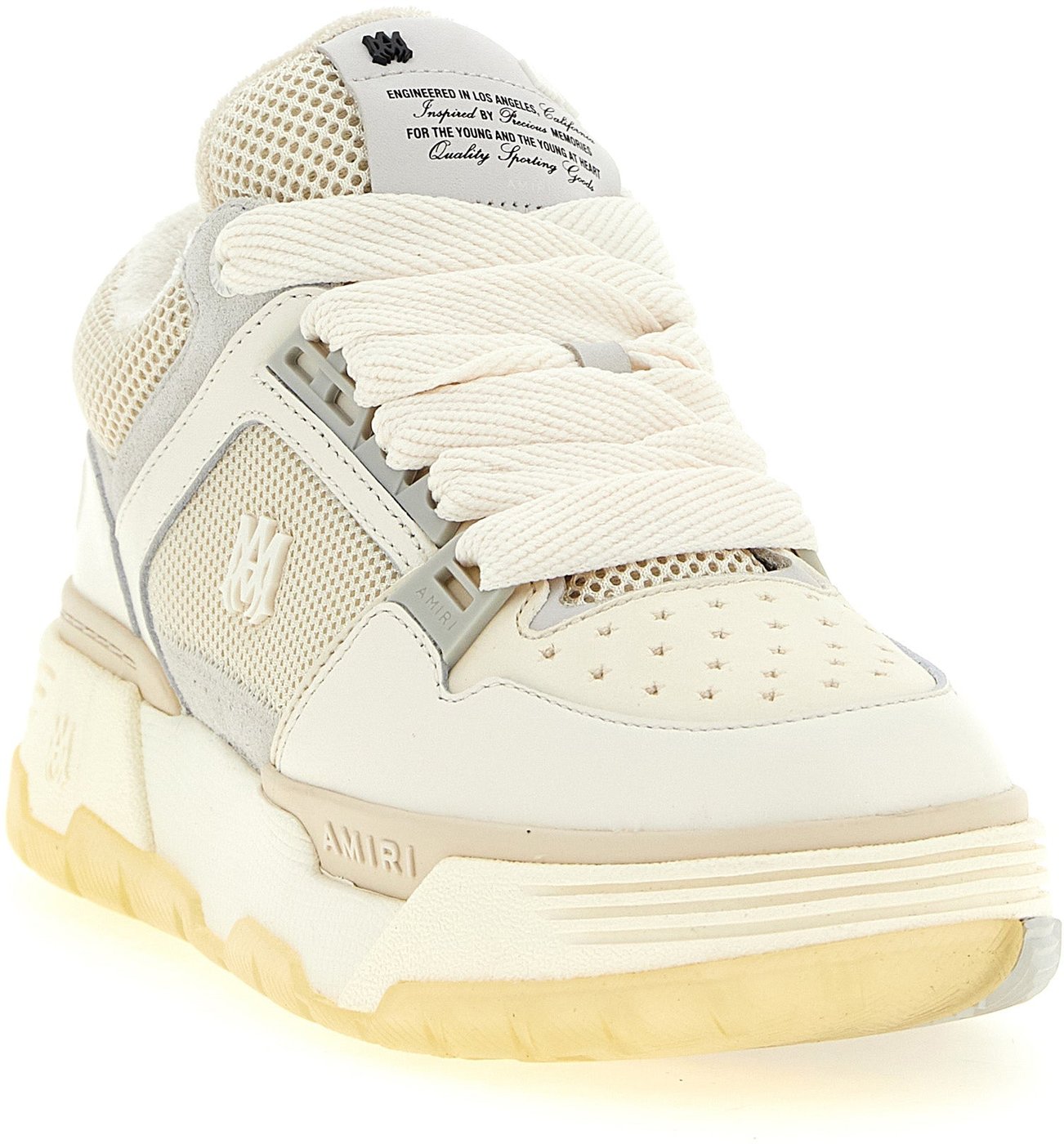 Amiri White Calfskin Chunky Sneakers