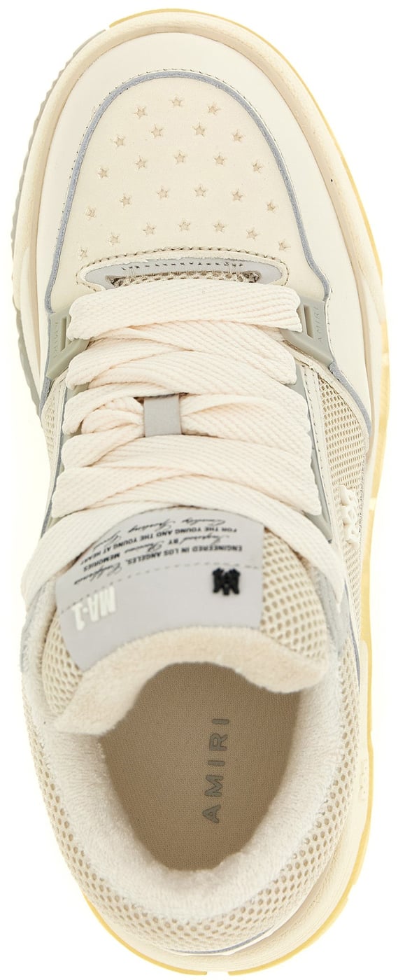 Amiri White Calfskin Chunky Sneakers