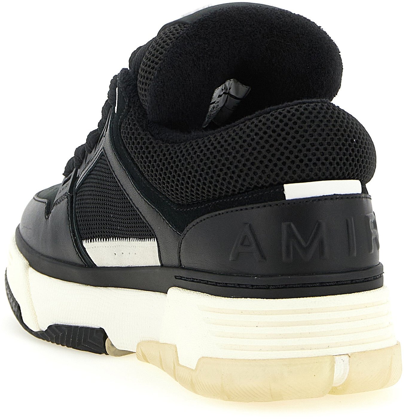 Amiri Black Calfskin Athletic Sneakers