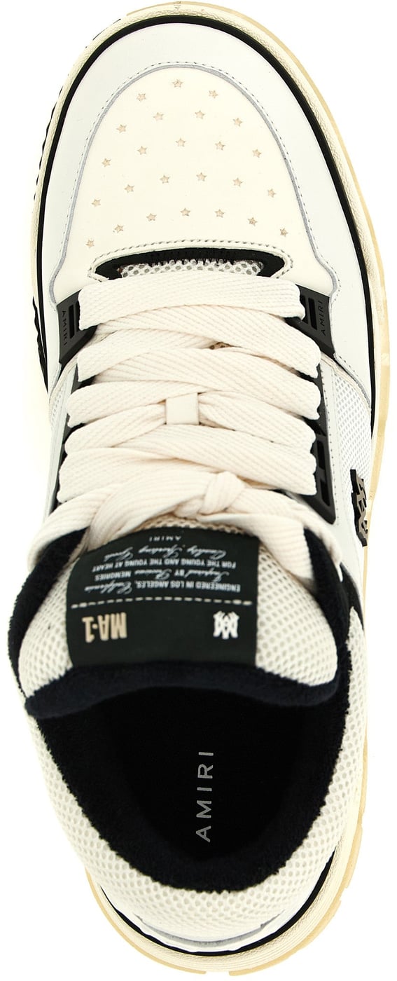 Amiri Bicolor Calfskin Athletic Sneakers
