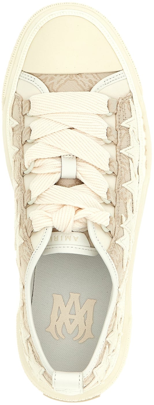 Amiri Beige Polyester Low Top Sneakers