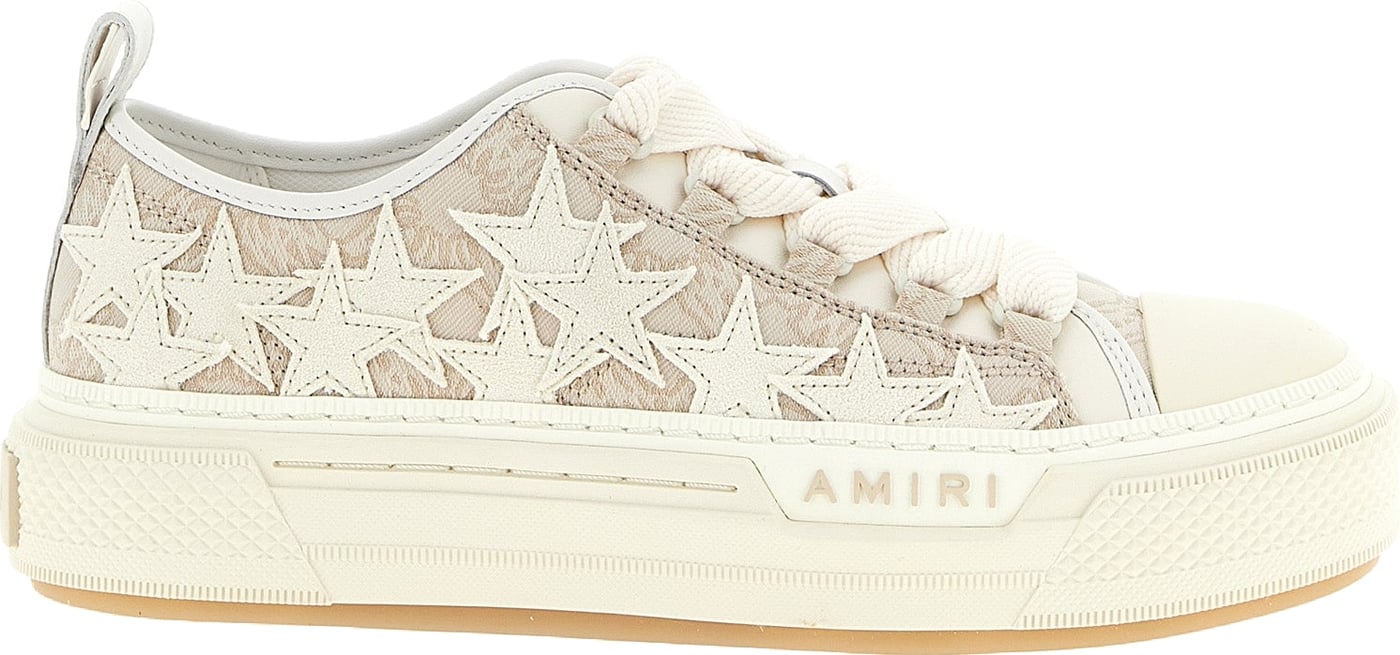 Amiri Beige Polyester Low Top Sneakers