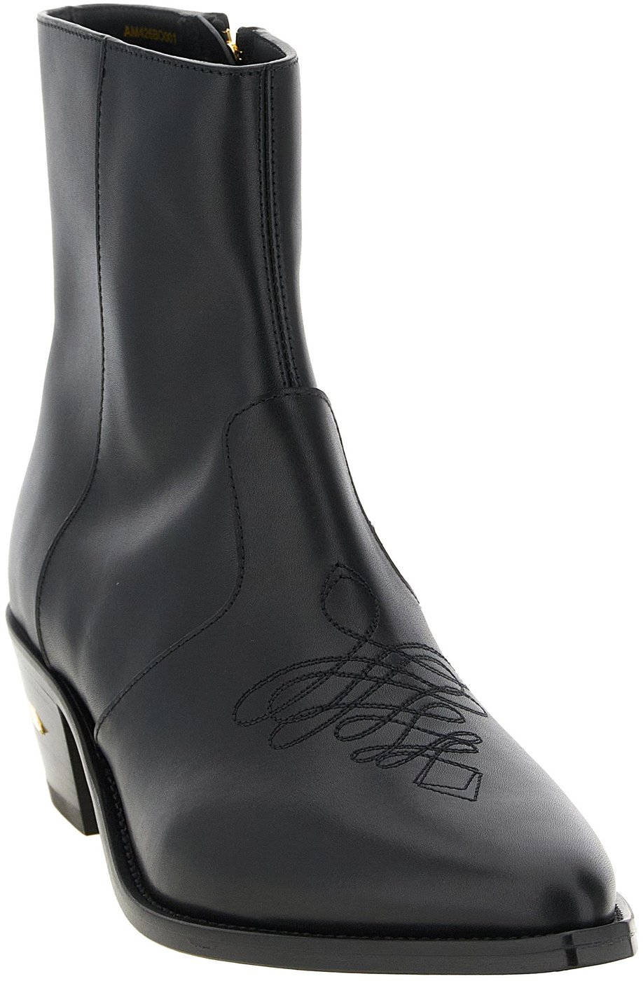 Amiri Black Calfskin Ankle Boots