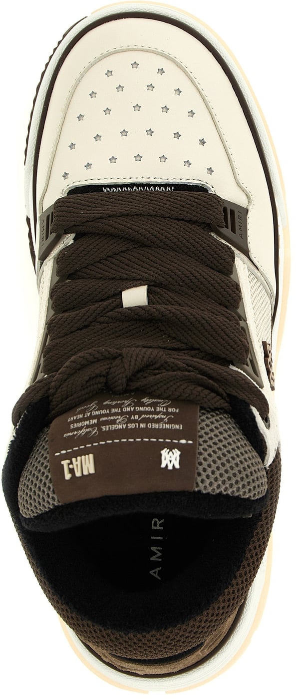 Amiri Brown Calfskin Chunky Sneakers
