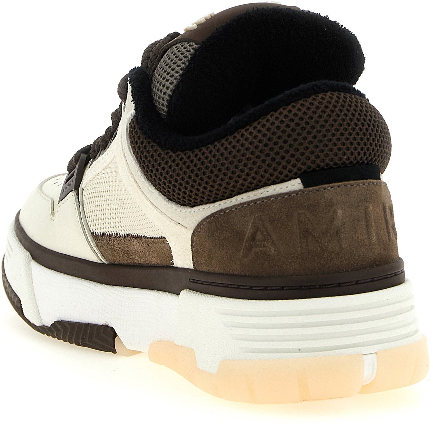 Amiri Brown Calfskin Chunky Sneakers