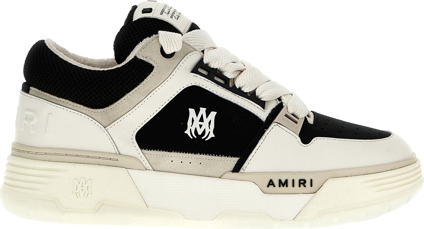 Amiri Bicolor Leather Low Top Sneakers