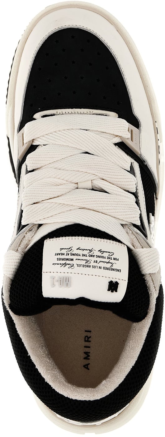 Amiri Bicolor Leather Low Top Sneakers