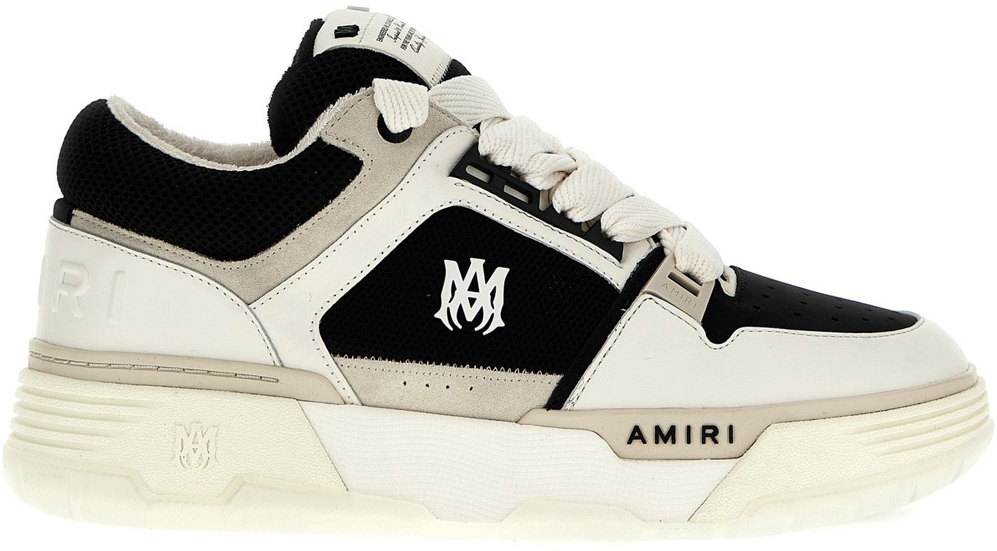 Amiri Bicolor Leather Low Top Sneakers