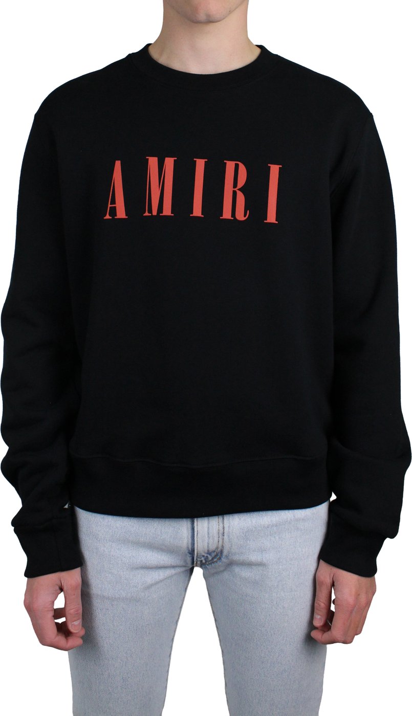 Amiri Core-logo crewneck (zwart)