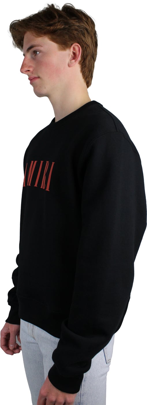 Amiri Core-logo crewneck (zwart)