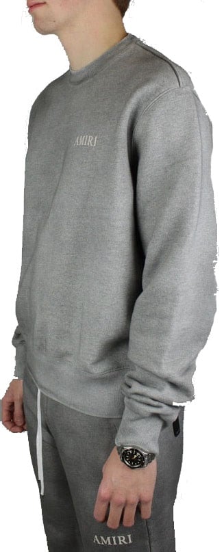Amiri Aged Puff Logo Crewneck 'Grijs'