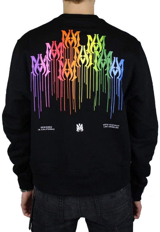 Amiri MA Drip Collage Crewneck 'Zwart'
