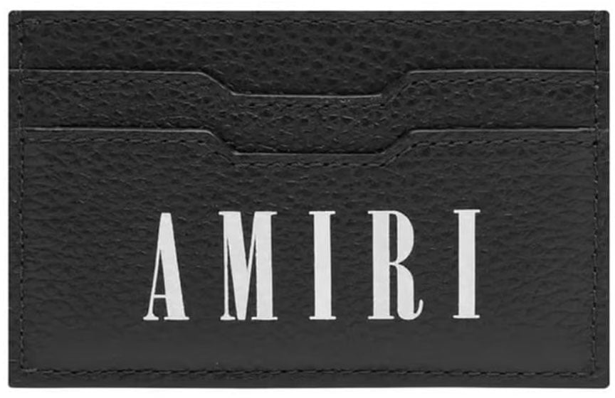 Amiri Logo Leather Card Holder 'Zwart'