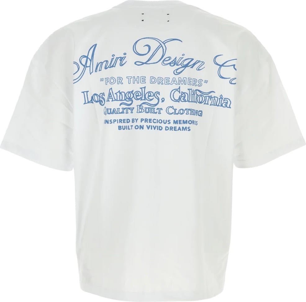 Amiri White cotton oversize t-shirt