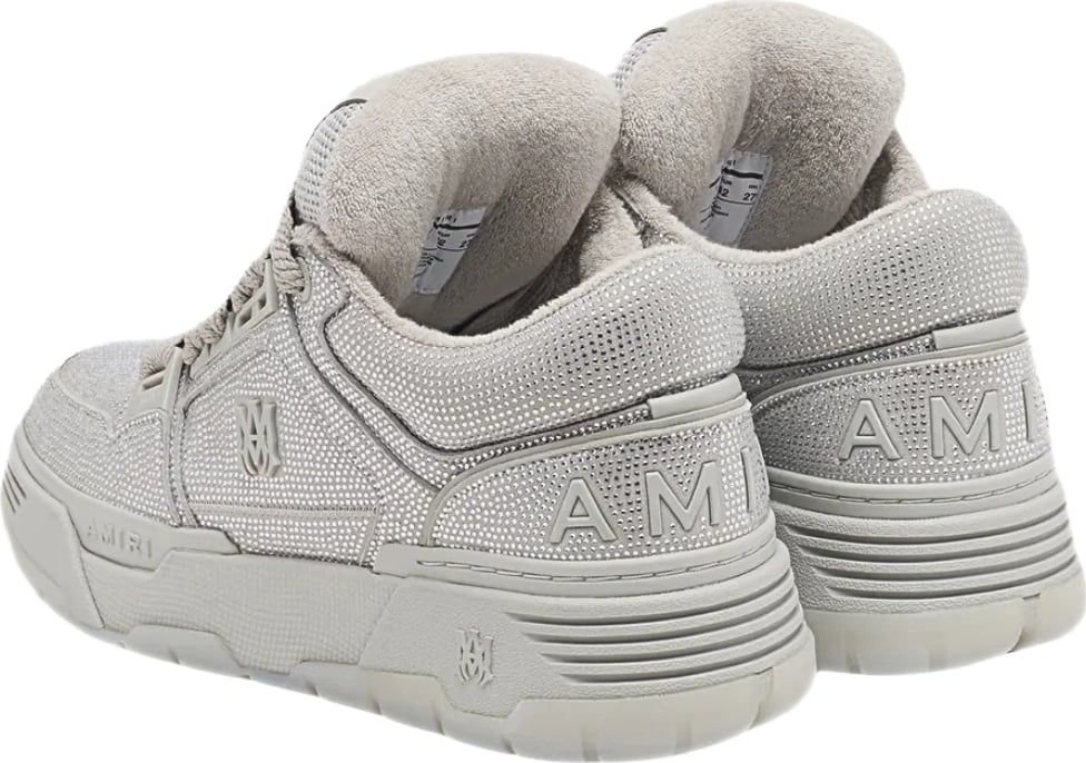 Amiri Brown Crystal MA-1 Man Sneakers Silver Grey