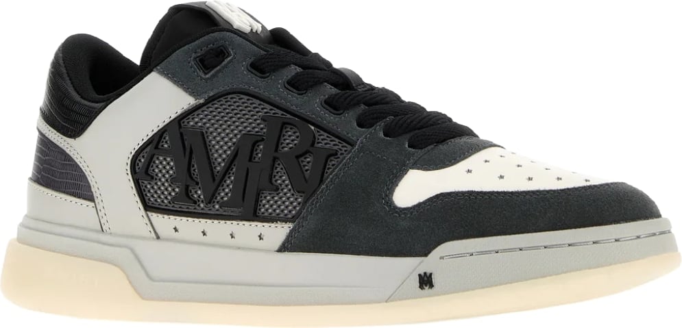 Amiri Two-tone leather and fabric Classic Low sneakers