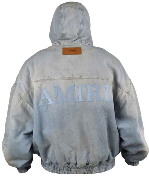 AMIRI MA Denim Zip Jacket - Size: L