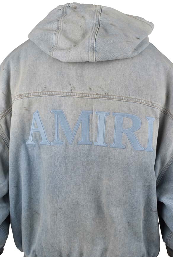 AMIRI MA Denim Zip Jacket - Size: L