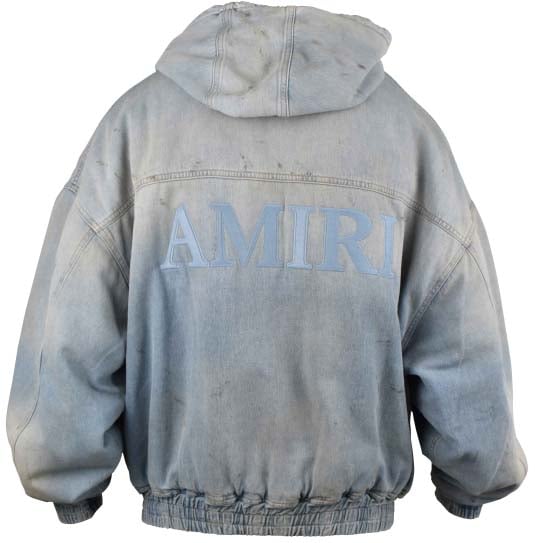 AMIRI MA Denim Zip Jacket - Size: L