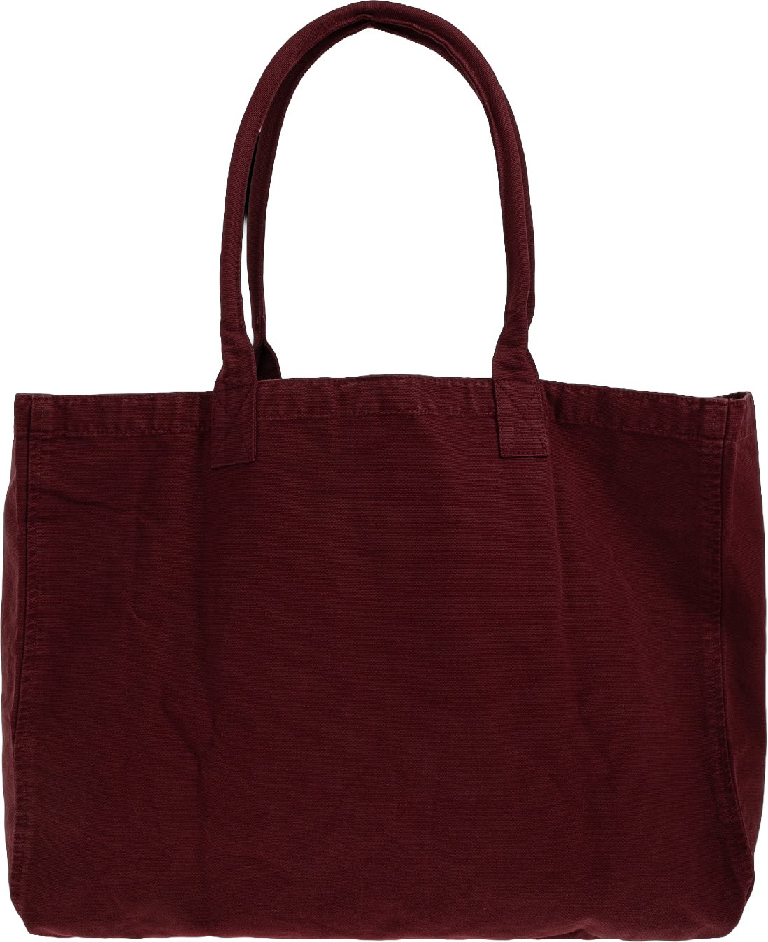Leo canvas tote bag burgundy