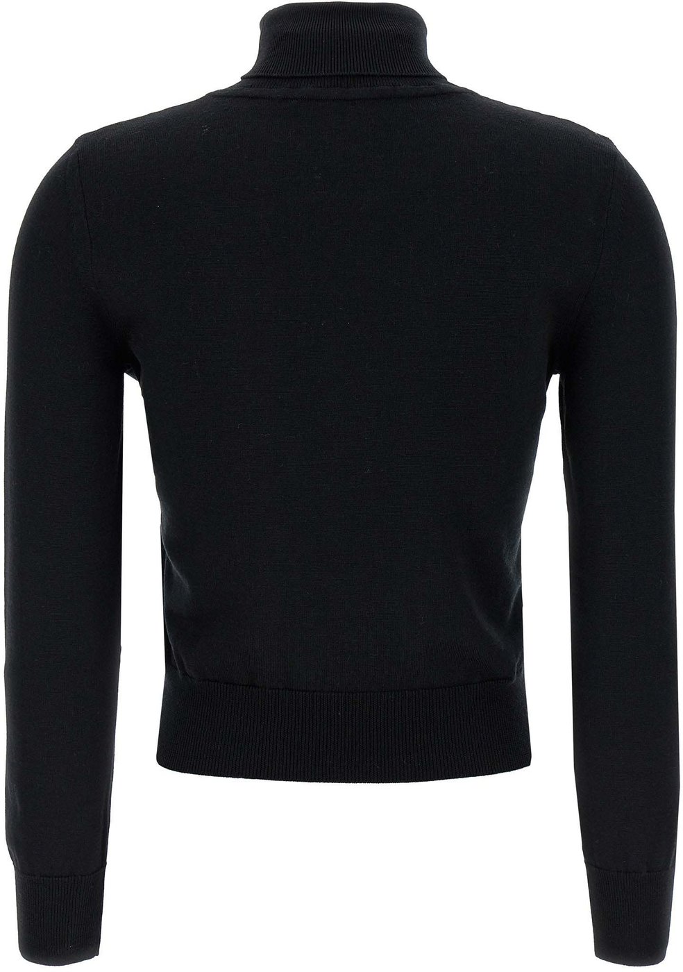 ANTONINO VALENTI Black Merino Wool Cardigan