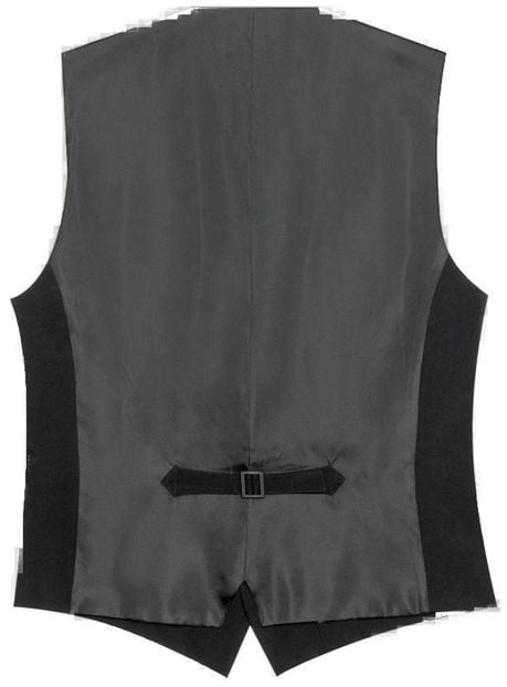 Antony Morato Black Polyester Waistcoat