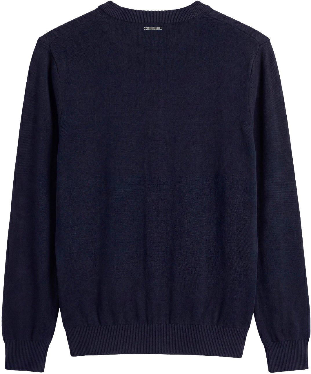 Marine regular-fit long-sleeve crew-neck sweater in viscose