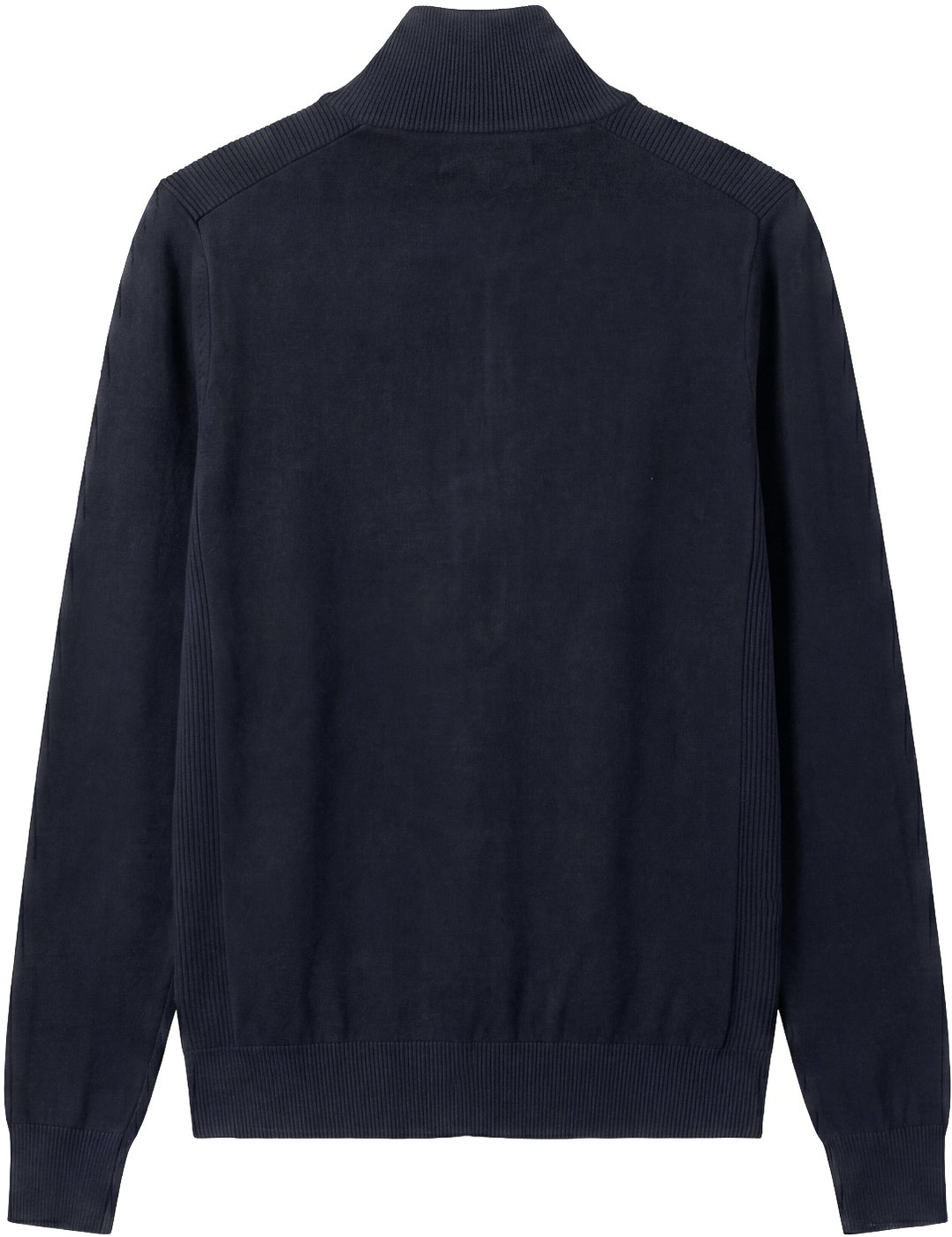 Marine regular-fit sweater in viscose with metal logo on rubber patch